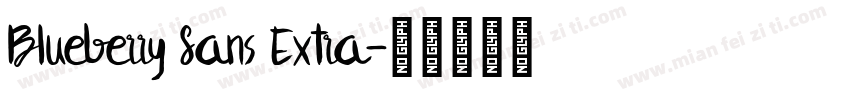 Blueberry Sans Extra字体转换